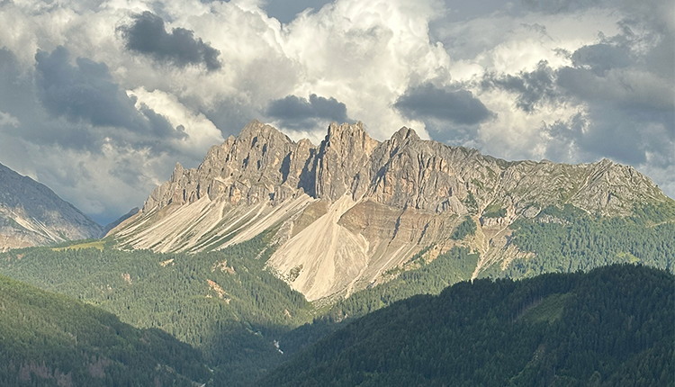 Soak in the stunning scenery in the Dolomites